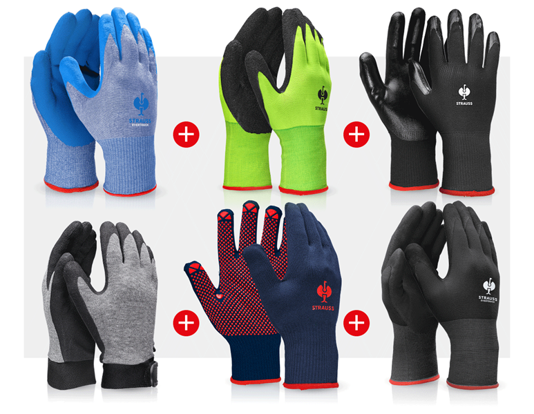 Main view, Combo-Sets, Gloves – professional set coating