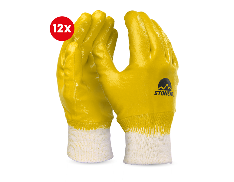 Vue principale, Revêtement, Gants en nitrile Basic, revêtement intégral,pack12