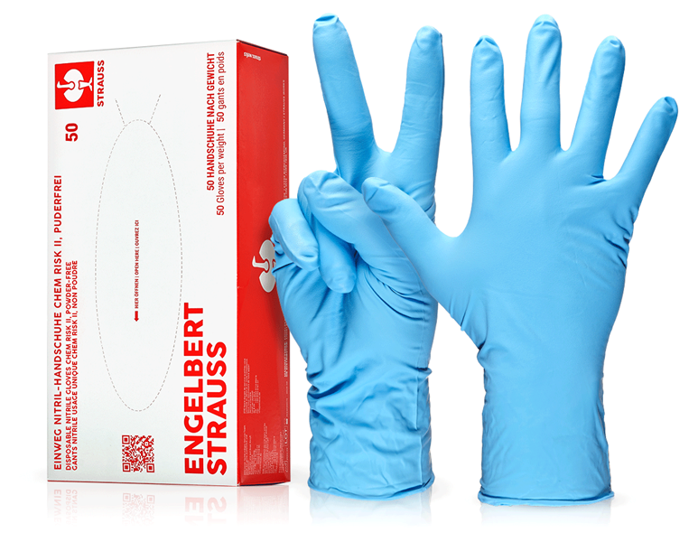 Gants nitrile usage unique Chem Risk II,non poudre