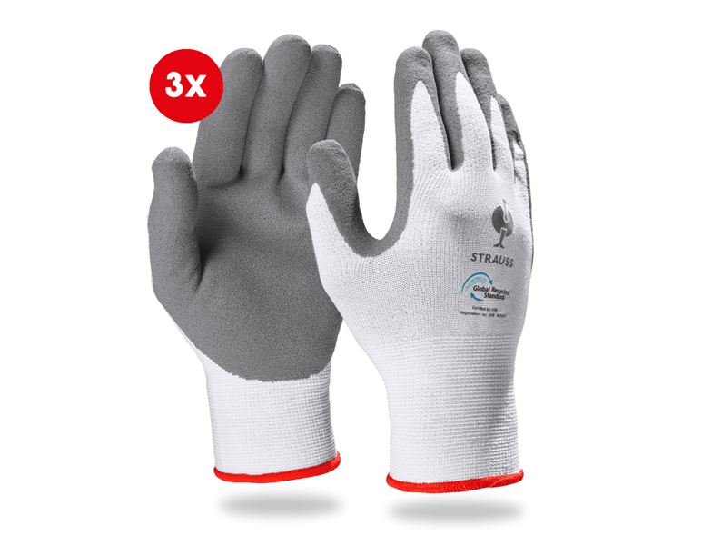 e.s. Nitrile foam gloves recycled, 3 pairs