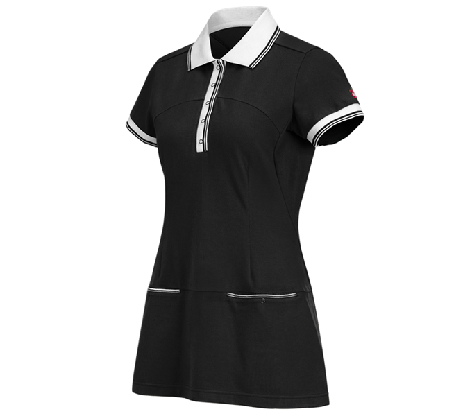 Hauptansicht, Polo-Shirts, Piquékleid e.s.avida, schwarz