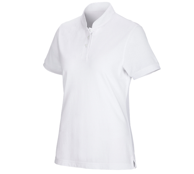 e.s. Polo shirt cotton Mandarin, ladies'