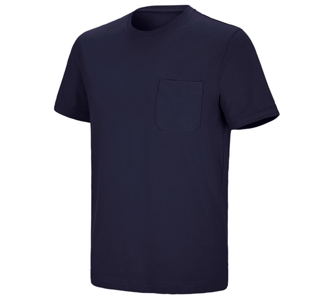 e.s. T-Shirt cotton stretch Pocket