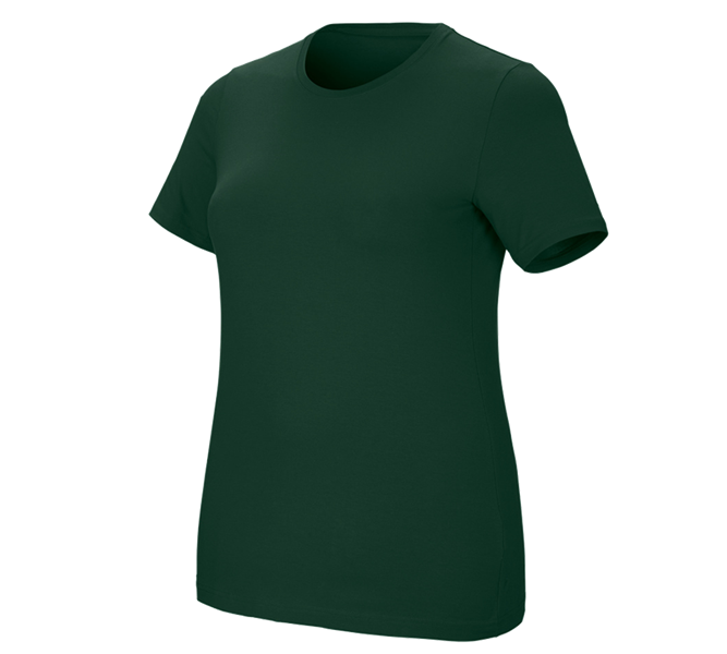 e.s. T-Shirt cotton stretch, Damen, plus fit