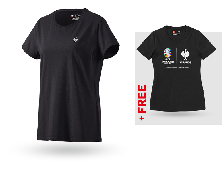SET:T-Shirt e.s.motion ten pure,ladies'+free shirt