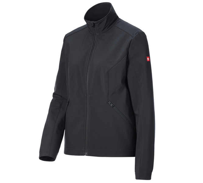 Main view, Search, Softshell jacket e.s.trail pure, ladies', black