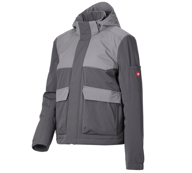 Main view, Clothing, Winter jacket e.s.trail pure, ladies', carbongrey/basaltgrey