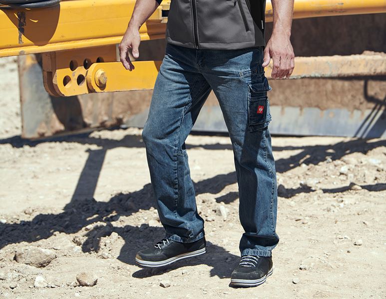 New JCB Trade Denim Work Jeans Worker Trade Pro Cargo Combat Trousers knee  Size | eBay
