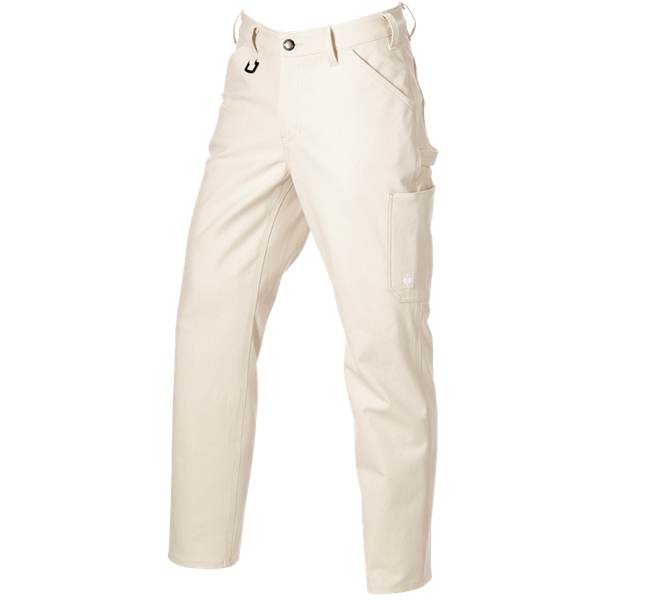 Vue principale, Nouveautés, Pantalon à taille élastique e.s.iconic, raw cotton