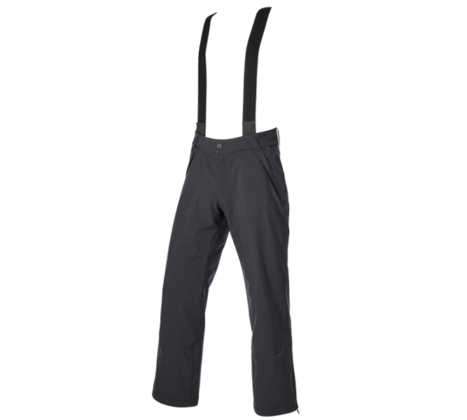 Main view, e.s.trail, Functional trousers e.s.trail snow, black