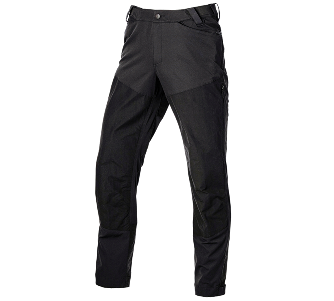 Main view, Work Trousers, Hybrid functional trousers e.s.trail, black