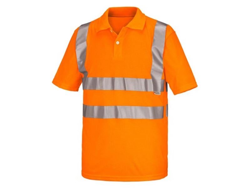 Vue principale, T-shirts de signalisation, STONEKIT Chemise polo haute visibilité, orange fluo