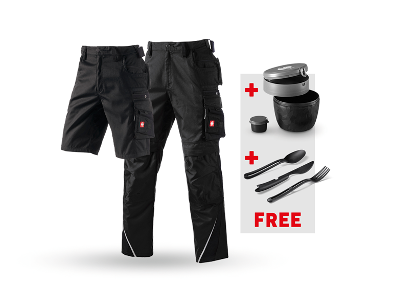 SET: Trousers+Shorts e.s.motion+Lunchbox+Cutlery