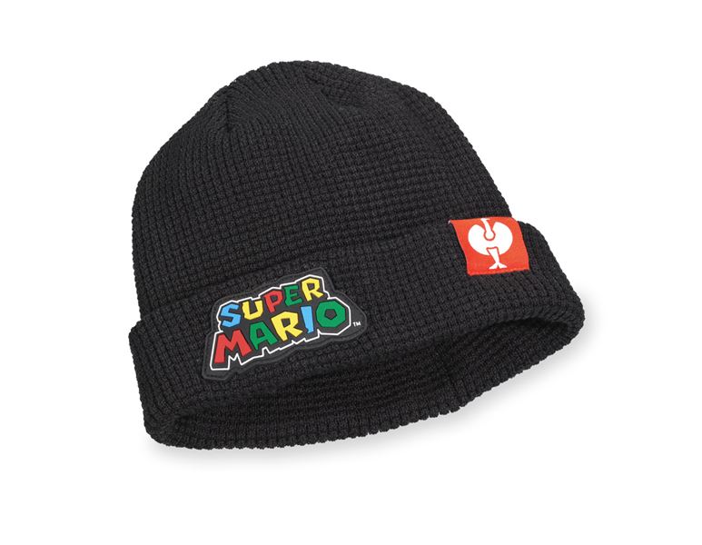 Main view, Accessories, Super Mario Knitted Cap, children's, black