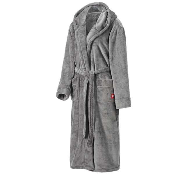 Main view, New Products, e.s. Bathrobe, ladies', basaltgrey