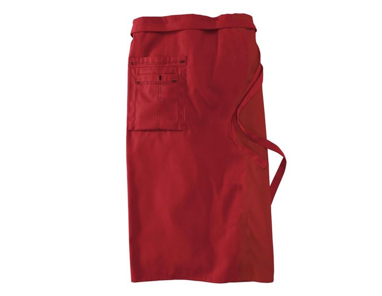 Main view, Women, Mid-Length Apron, red/black