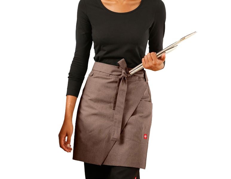 Main view, e.s.fusion, Mid-Length Apron e.s.fusion, ladies', chestnut melange