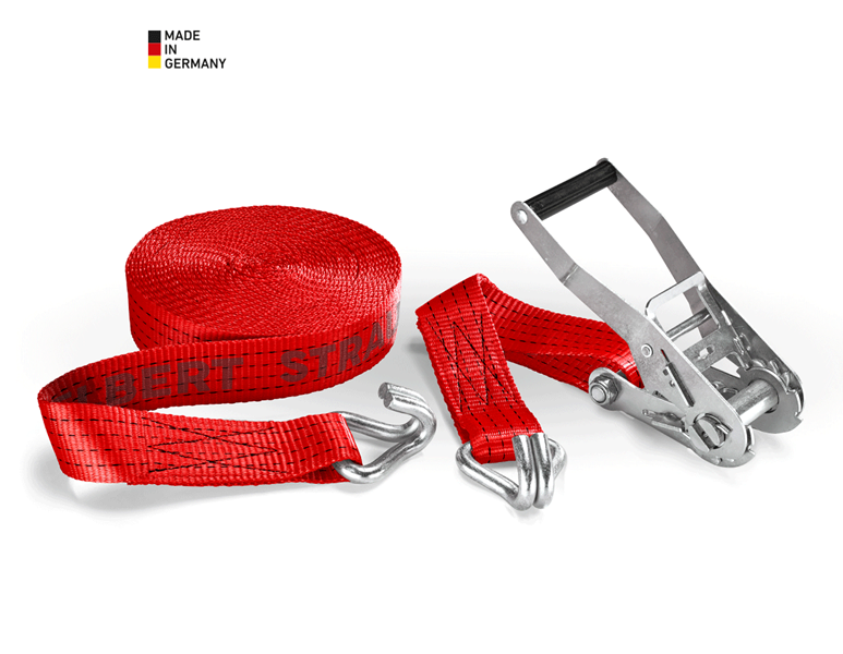 Lashing Strap Long-Handled Ratchet+Hooks