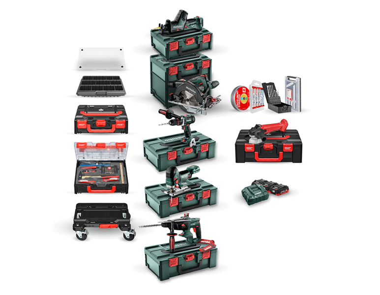 Pack combiné Metabo 18V XV 3x 4,0 Ah LiHD+chargeur