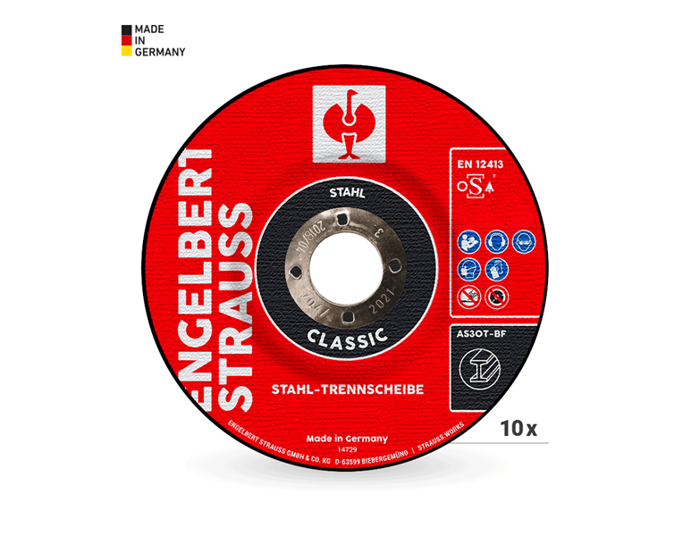 e.s. Stahl-Trennscheibe classic, 10er Pack