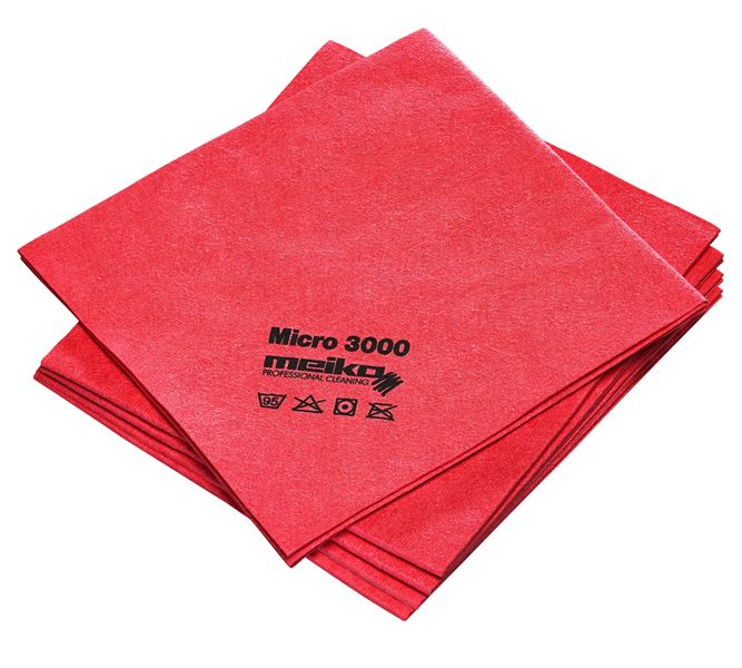 Main view, Cleaning cloths, Microfibre cloths MICRO 3000, red