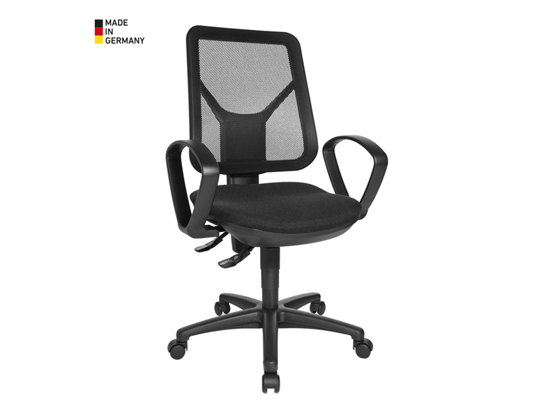 Vue principale, Chaises, Chaise de bureau pivotante Ergo, noir