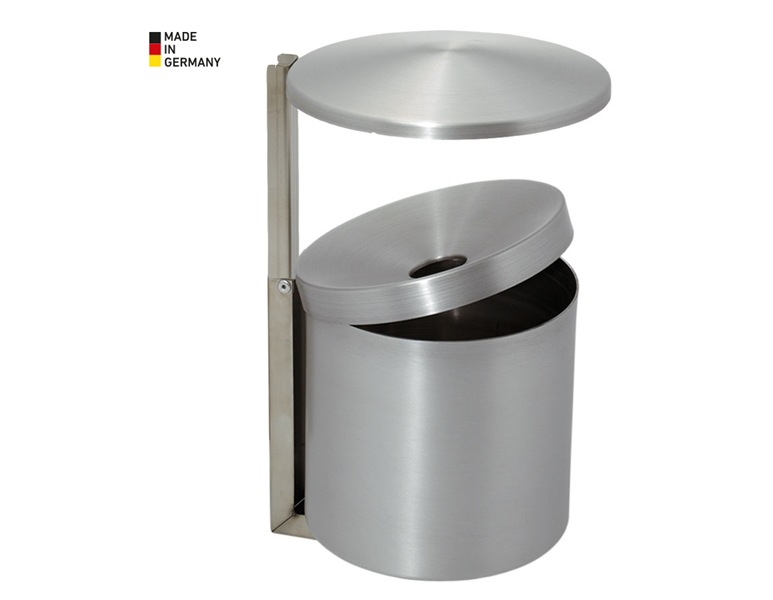 Wall ashtray with cover