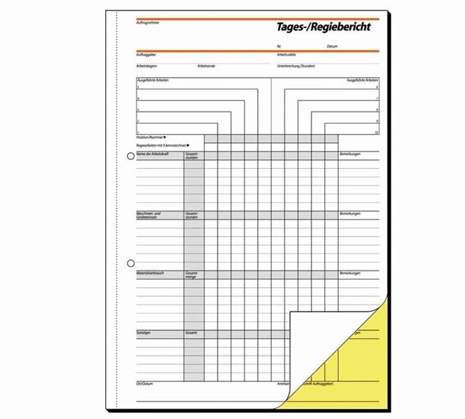 Sigel form books daily / time and materials report