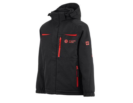 Vue principale, FCB Jacket Kids, black/straussred