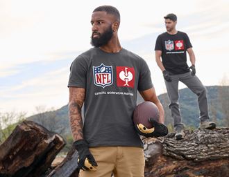 Vue 3, NFL T-Shirt cotton, gris carbone