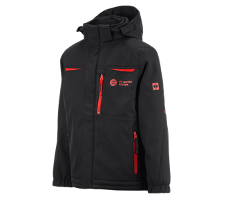 Hauptansicht, FCB Jacket Kids, black/straussred