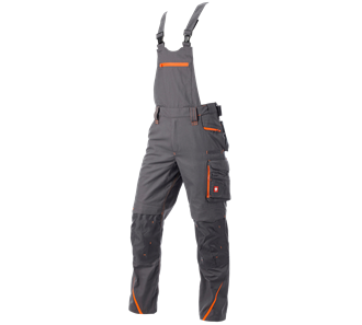 Main view, Bib & brace e.s.​motion 2020, anthracite/high-vis orange