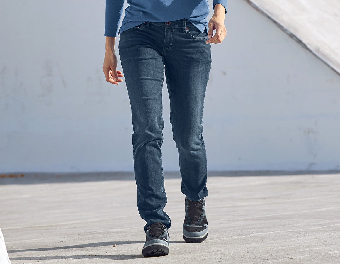 e.s. 5-pocket stretch jeans, ladies\' mediumwashed | Strauss