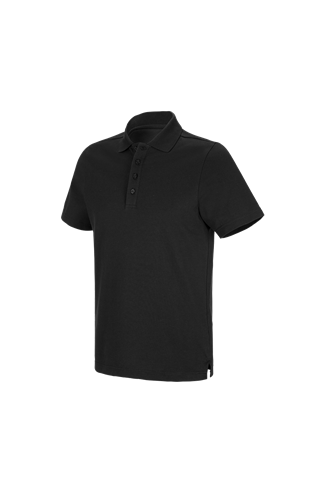 Polo-Shirt schwarz cotton Funktions | poly e.s. Strauss