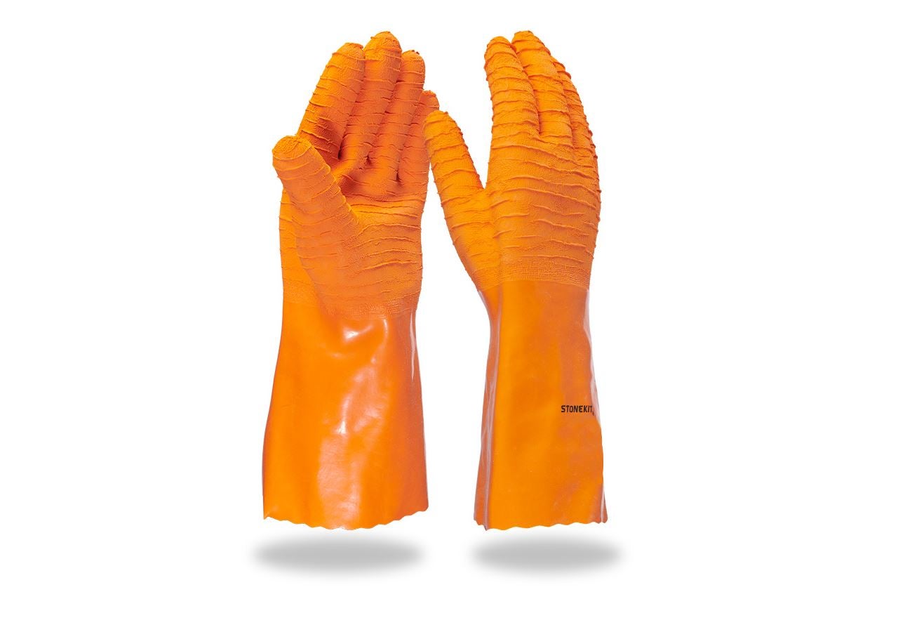 Coated: Latex gloves, extra long