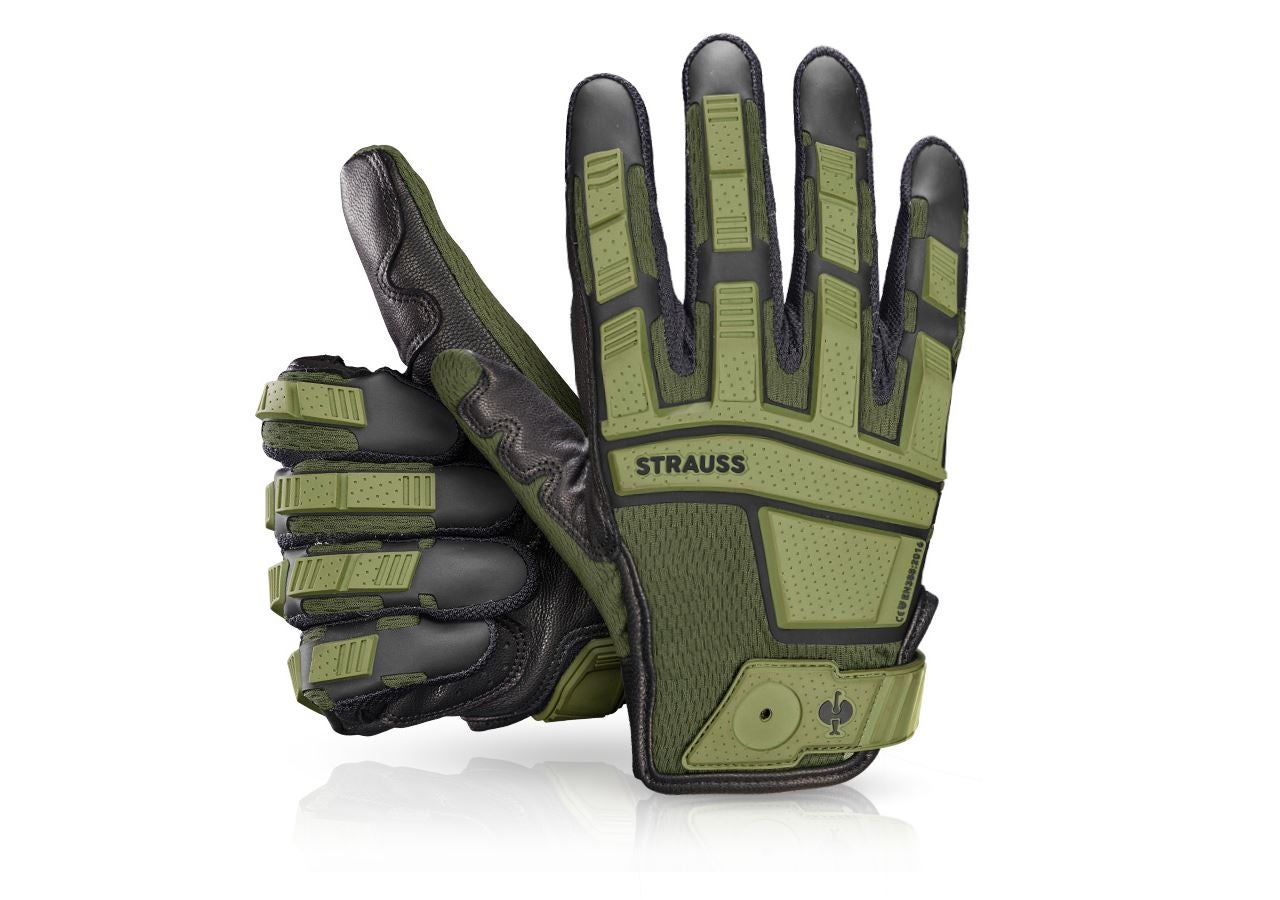 Hybrid: e.s. Montage-Handschuhe Protect + oliv/schwarz