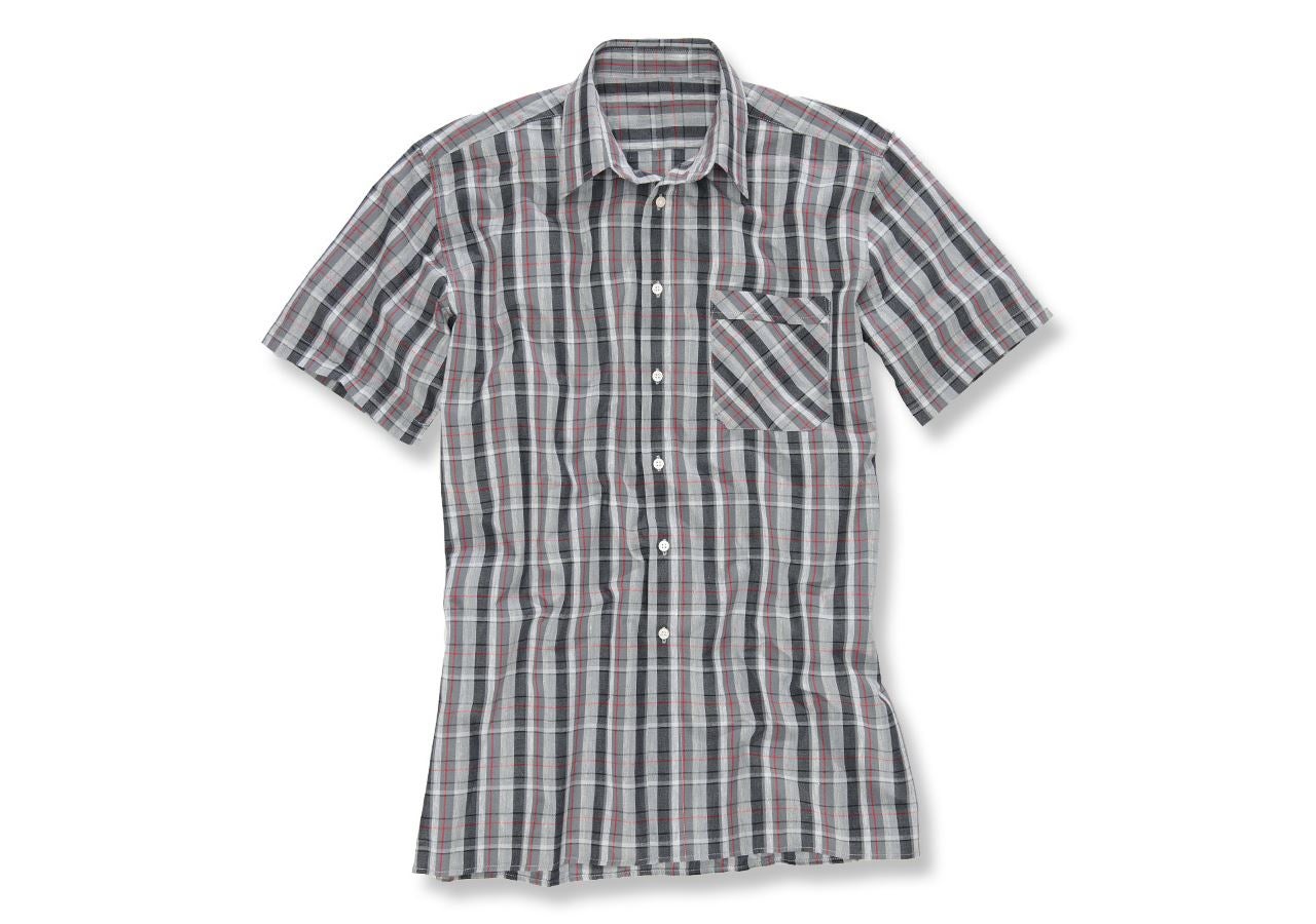Shirts & Co.: Kurzarm-Hemd Rom + grau