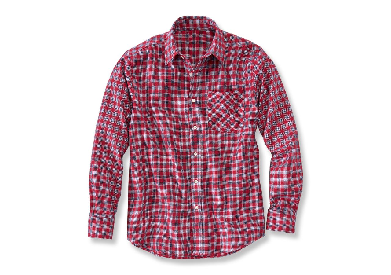 Gardening / Forestry / Farming: Cotton shirt Malmö + red/navy/white