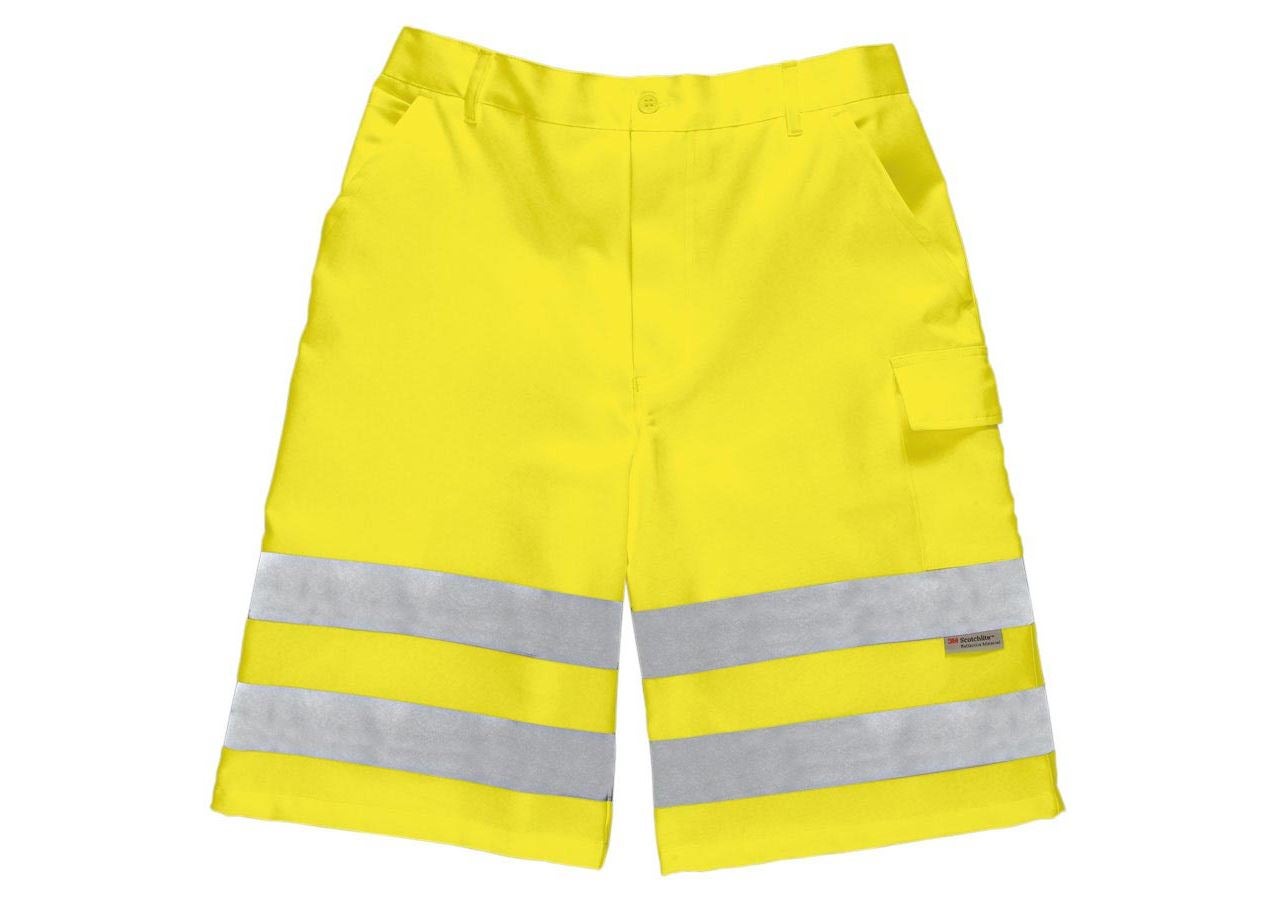 Pantalons de travail: STONEKIT Shorts haute visibilité + jaune fluo