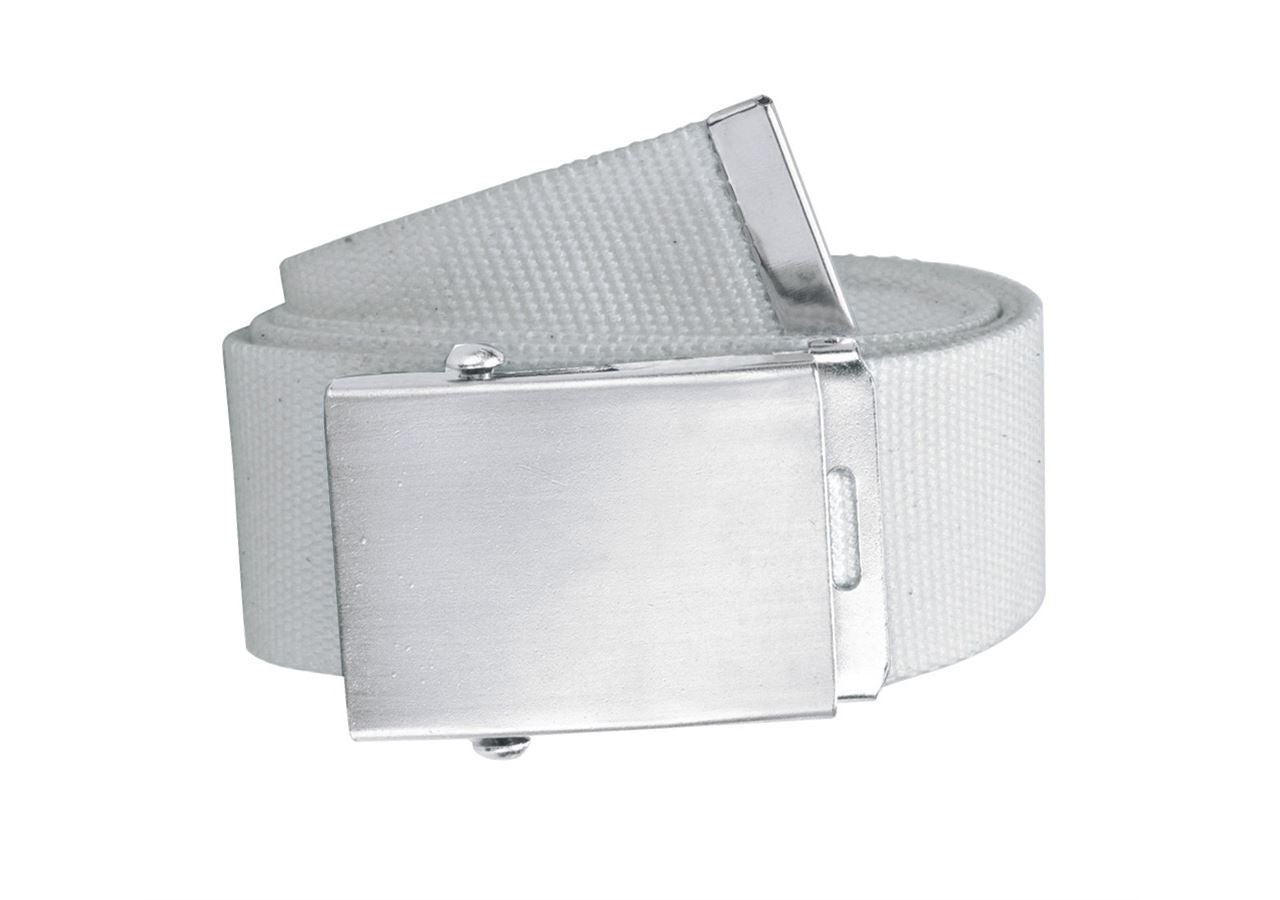 Accessories: Fabric belt + white