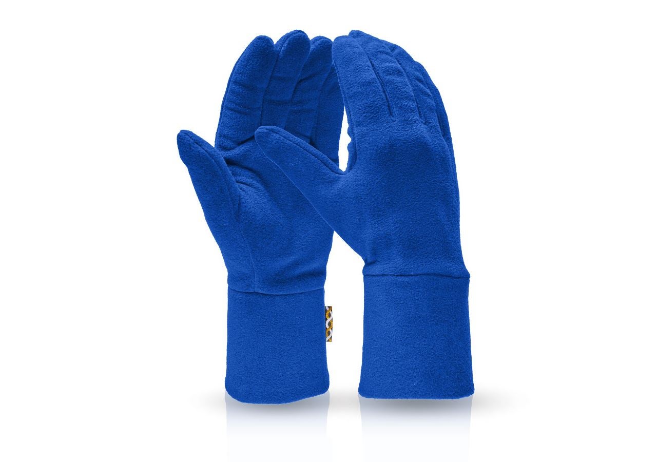 Accessoires: e.s. Gants en laine polaire FIBERTWIN® microfleece + bleu royal