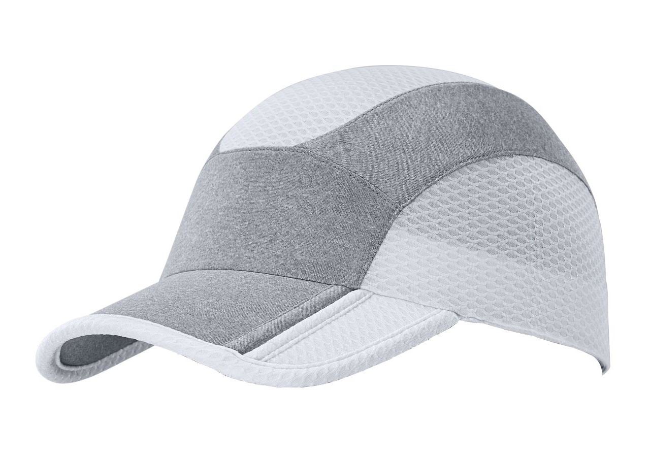 Accessories: e.s. Functional cap comfort fit + white/platinum-melange