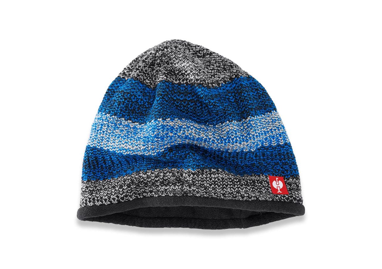 Accessories: Knitted cap e.s.motion 2020 + graphite/gentian blue