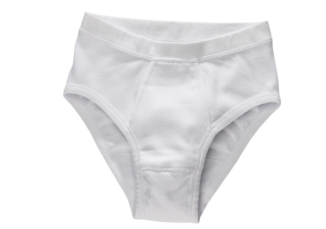 Sous-vêtements | Vêtements thermiques: e.s. Slip maille grossière classic, lot de 2 + blanc