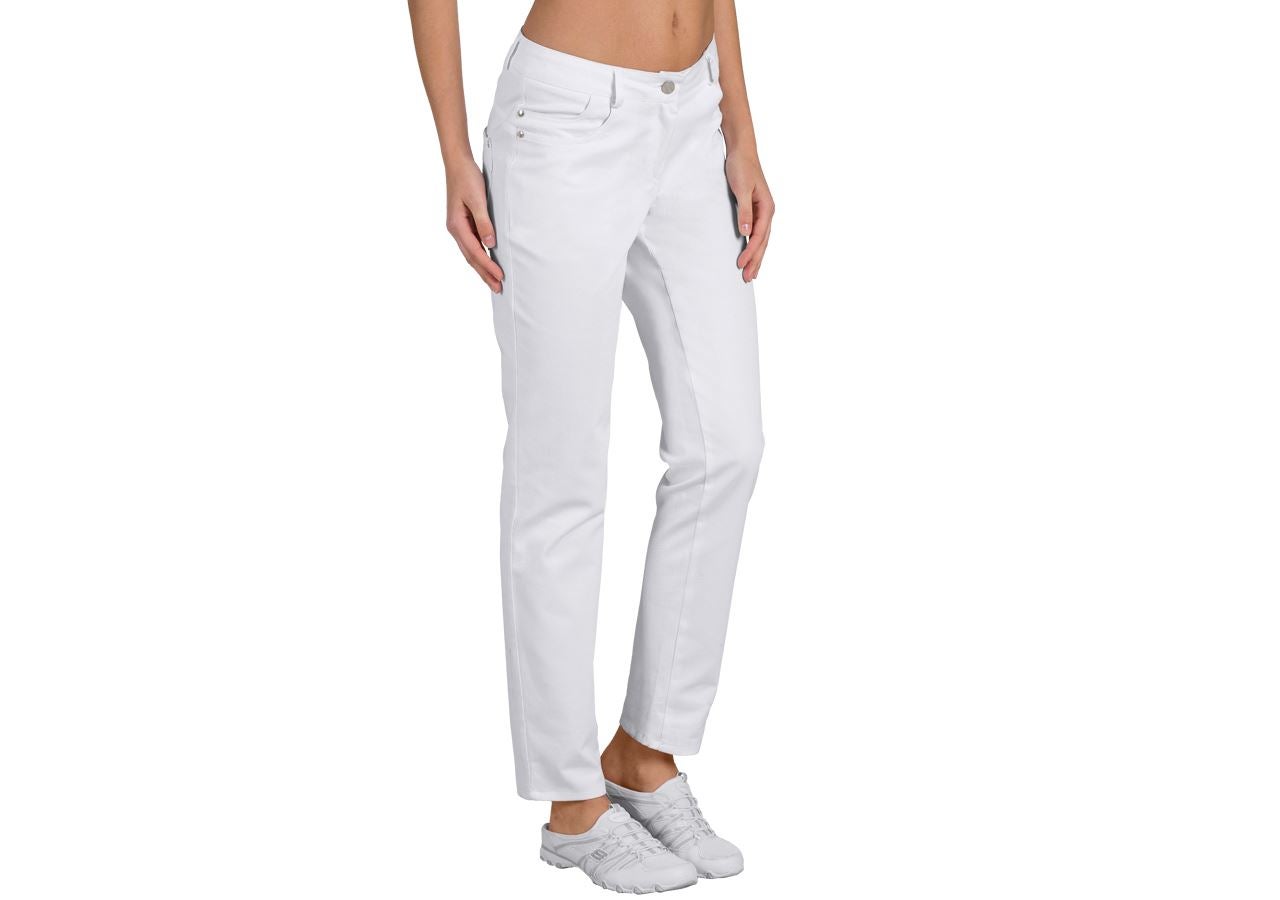 Work Trousers: Ladies' Trousers Jessica + white