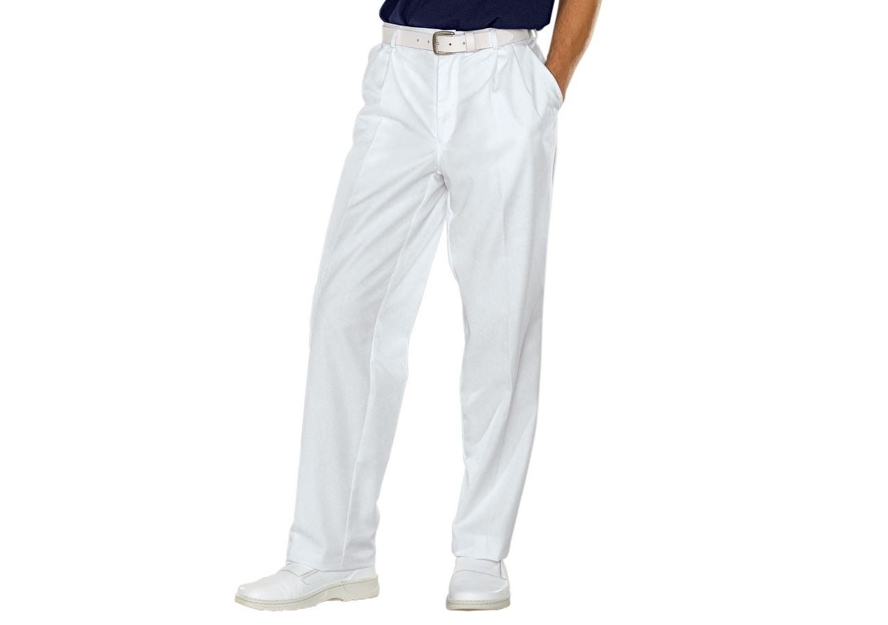 Pantalons de travail: Pantalon de travail pour homme Tom + blanc