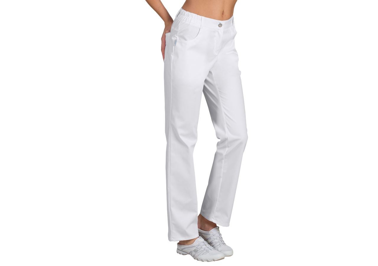 Work Trousers: Ladies' Trousers Winnie + white
