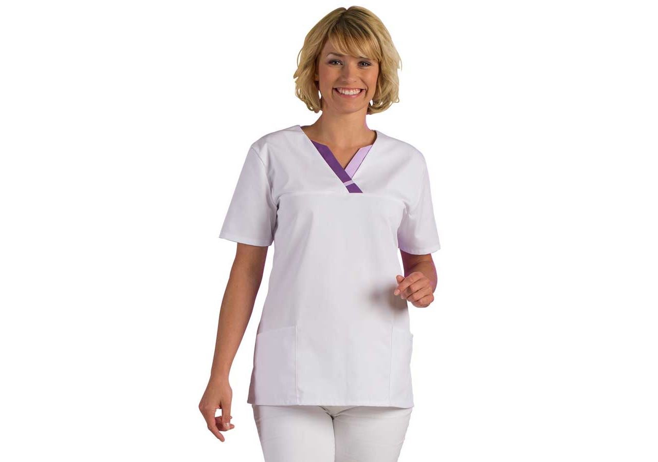 Shirts, Pullover & more: Tunic Tamara + white/violet/lilac