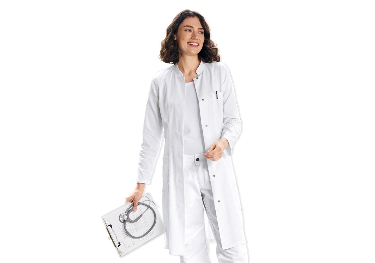 Healthcare Coats | Work Coats: Ladies' Work Coat Kira + white