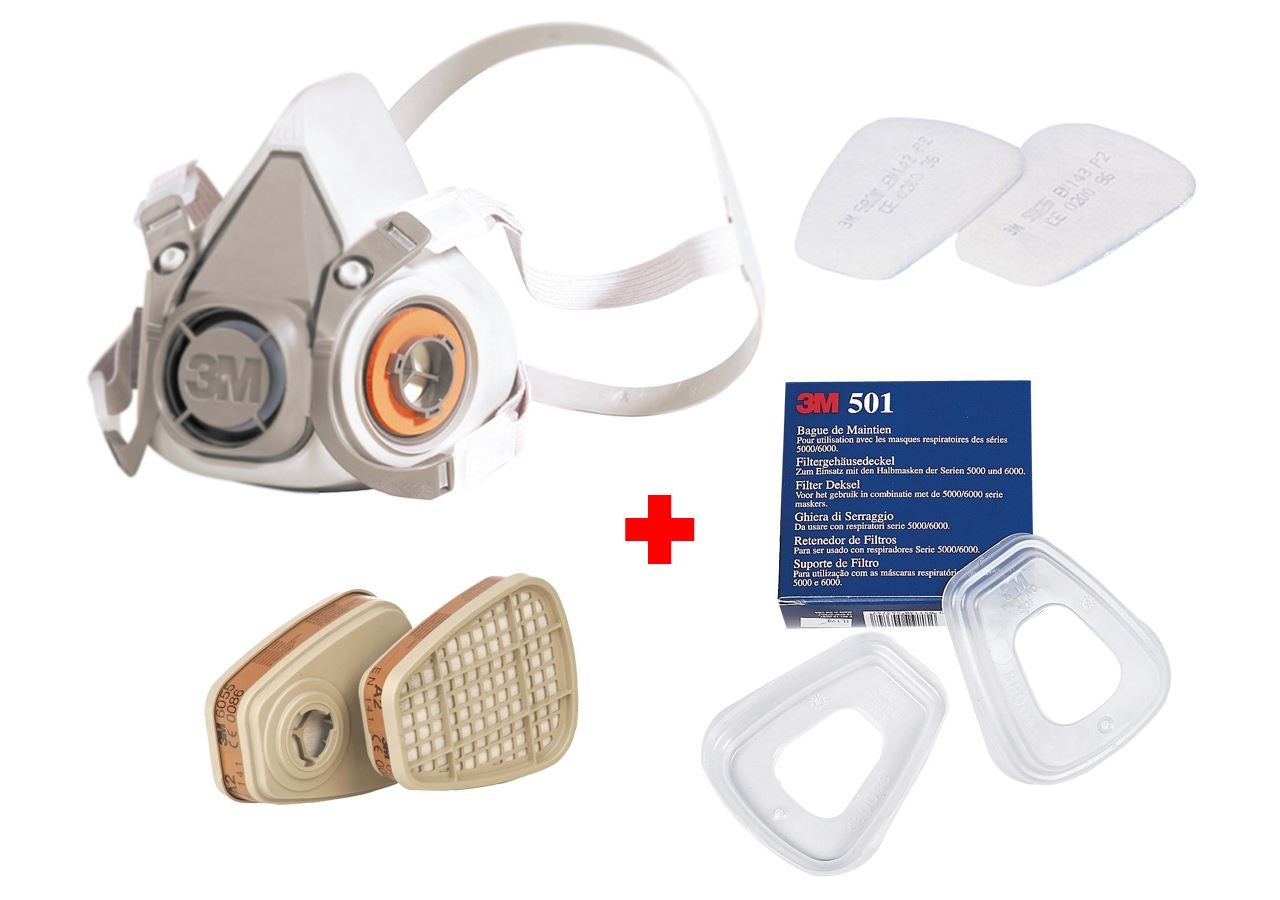 Respirators: 3M Mask Set 6200